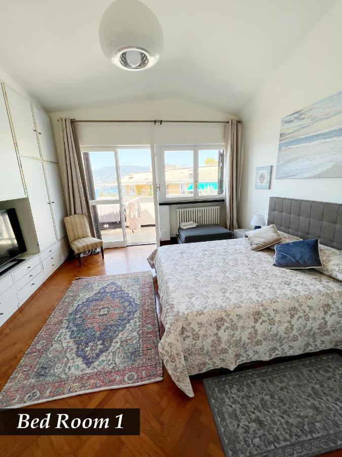 Nautilus Vista Mare Mozzafiato A 180 Gradi- Posto Auto Privato - 2 Camere Matrimoniali Piu 1 Divano Letto Singolo-Sky,Netflix-Wifi 200Mg Rapallo Zewnętrze zdjęcie